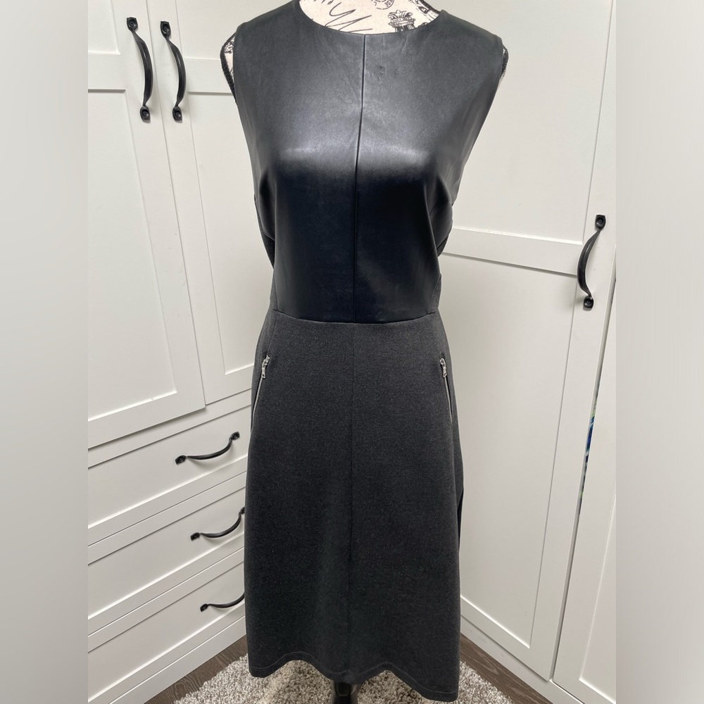 Gap Faux Leather Sheath Dress